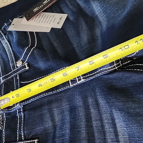 NWT Miss Me Chloe Boot Cut Bling Cross Jeans Size 29 Long - Picture 6 of 12